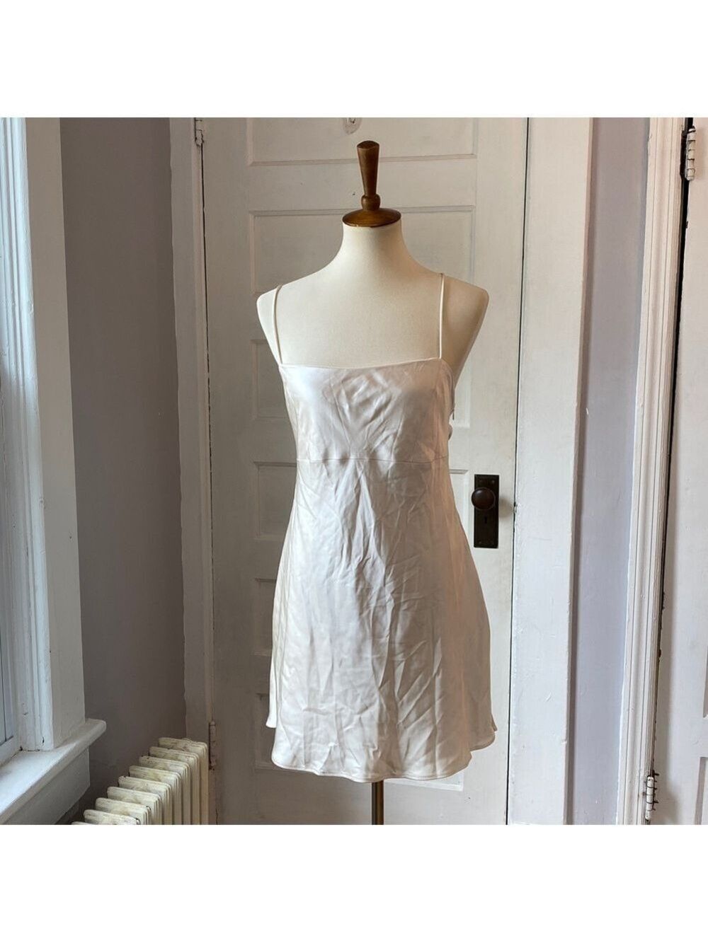 NWT Zara Satin Effect Slip Dress, Size L - Picture 6 of 17